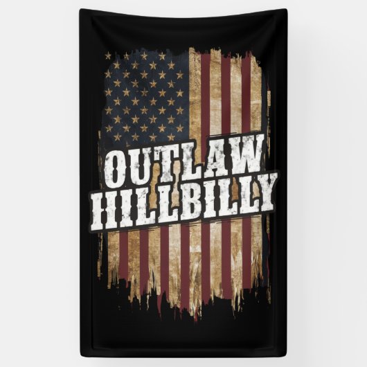 Trump Vance 2024 J.D. Vance Outlaw Hillbilly Spandoek (Verticaal)