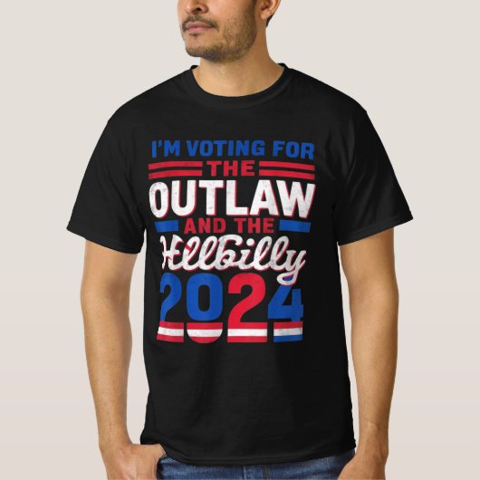 Trump Vance 2024 J.D. Vance Outlaw Hillbilly T-shirt (Voorkant)