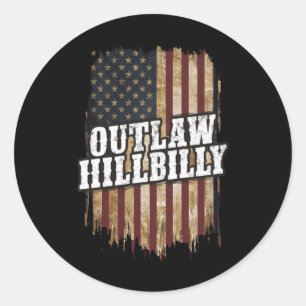 Trump Vance 2024 J.D. Vance Vrijbuiter Hillbilly  Ronde Sticker
