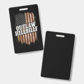Trump Vance 2024 J.D. Vance Wetsdijk Hillbilly  Badge (Voor- en achterkant)