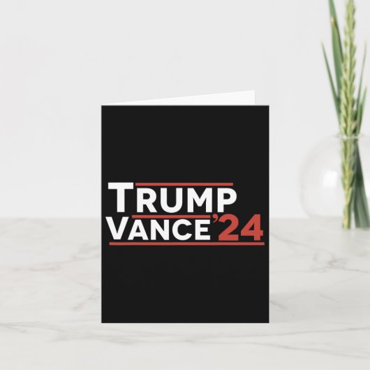 Trump Vance 2024 Kaart (Voorkant)