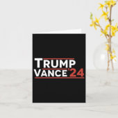Trump Vance 2024 Kaart (Gele Bloem)