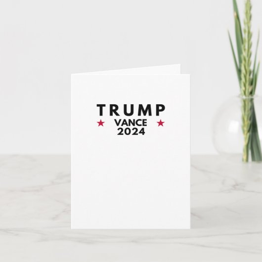 Trump Vance 2024 Kaart (Voorkant)