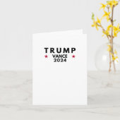 Trump Vance 2024 Kaart (Gele Bloem)