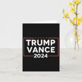 Trump Vance 2024 Kaart (Gele Bloem)