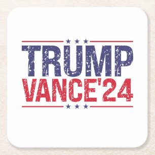 Trump Vance 2024 Kartonnen Onderzetters