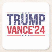 Trump Vance 2024 Kartonnen Onderzetters (Voorkant)