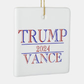 Trump Vance 2024 Keramisch Ornament (Rechts)