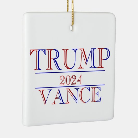 Trump Vance 2024 Keramisch Ornament (Rechts)
