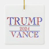 Trump Vance 2024 Keramisch Ornament (Achterkant)