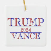 Trump Vance 2024 Keramisch Ornament (Voorkant)