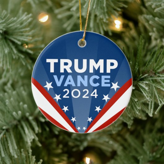 Trump Vance 2024 Keramisch Ornament (Boom)