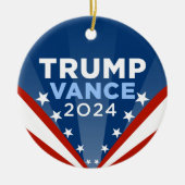 Trump Vance 2024 Keramisch Ornament (Voorkant)