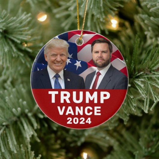 Trump Vance 2024 Keramisch Ornament (Boom)