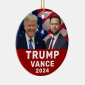 Trump Vance 2024 Keramisch Ornament (Rechts)