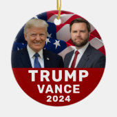 Trump Vance 2024 Keramisch Ornament (Voorkant)