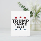 Trump Vance 2024 Klassieke ster Briefkaart (Staand voorkant)