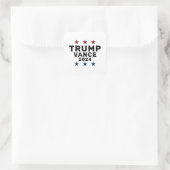 Trump Vance 2024 Klassieke ster Vierkante Sticker (Tas)