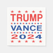 Trump Vance 2024 krijgt papieren servetten (Voorkant)