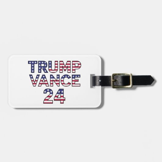 Trump Vance 2024 Logo Bagagelabel (Voorkant horizontaal)