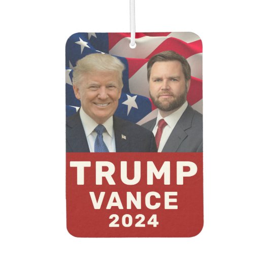 Trump Vance 2024 Luchtverfrisser (Voorkant)