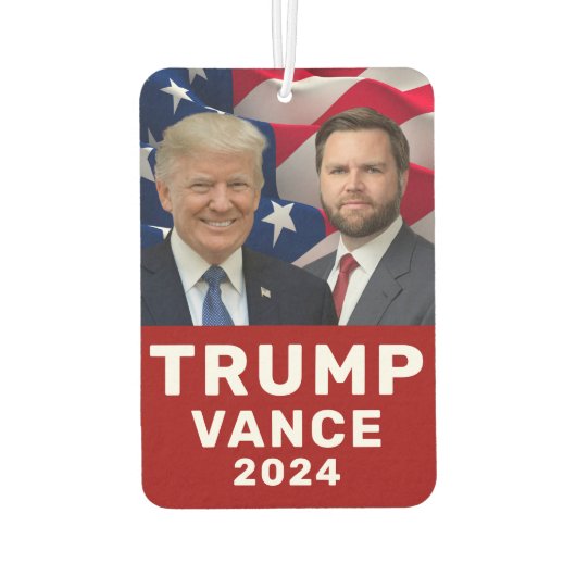 Trump Vance 2024 Luchtverfrisser (Achterkant)