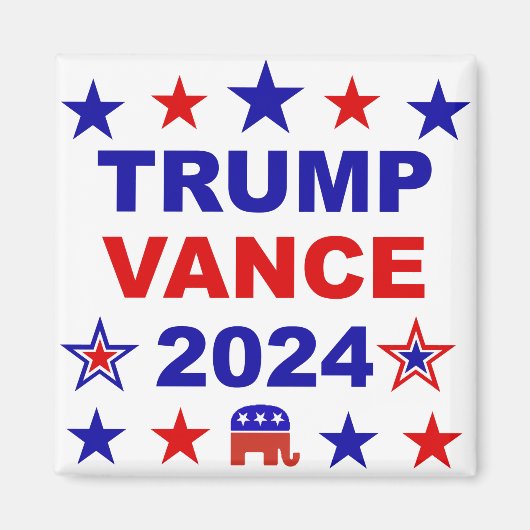 Trump Vance 2024 Magneet (Voorkant)