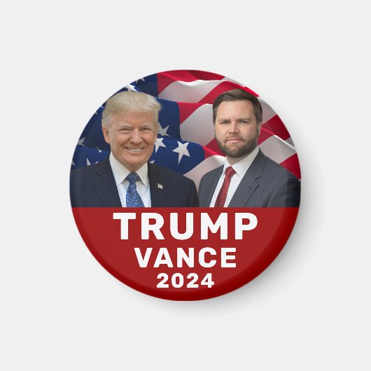 Trump Vance 2024 Magneet (Voorkant)
