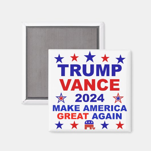 Trump Vance 2024 Magneet (Voorkant / Achterkant)