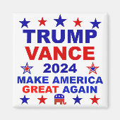 Trump Vance 2024 Magneet (Voorkant)