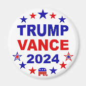 Trump Vance 2024 Magneet (Voorkant)