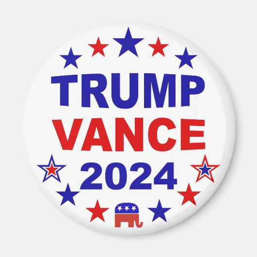 Trump Vance 2024 Magneet (Voorkant)