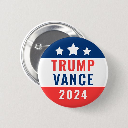 Trump Vance 2024 maken Amerika weer groot Ronde Button 5,7 Cm (Voorkant /achterkant)