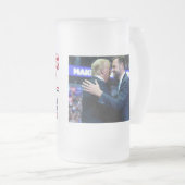 Trump Vance 2024 Matglas Bierpul (Voorkant rechts)
