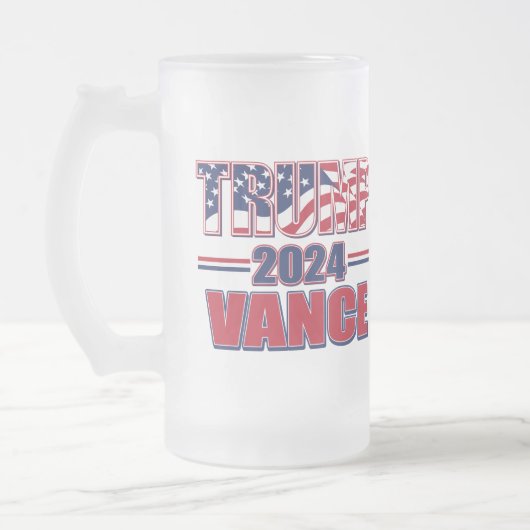 Trump Vance 2024 Matglas Bierpul (Links)