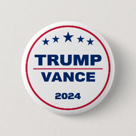 Trump Vance 2024: neem de Amerikaanse presidentsve Ronde Button 5,7 Cm