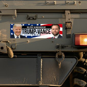 Trump Vance 2024 Nooit Inleveren Citaat Foto Bumpersticker