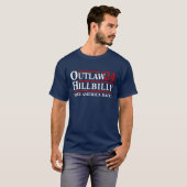 Trump Vance 2024 Outlaw Hillbilly Amerikaanse Vlag T-shirt (Voorkant volledig)