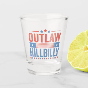 Trump Vance 2024 Outlaw Hillbilly Shot Glas