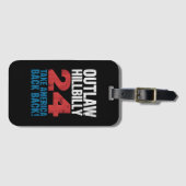 Trump Vance 2024 Outlaw Hillbilly US Flag  Bagagelabel (Voorkant (horizontaal))