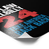 Trump Vance 2024 Outlaw Hillbilly US Flag Foto Afdruk (Hoek)