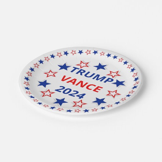 Trump, Vance 2024 Papier Bord (Gekanteld)