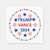 Trump, Vance 2024 papieren servetten, standaard co Servet (Voorkant)