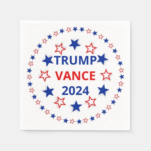 Trump, Vance 2024 papieren servetten, standaard co Servet (Voorkant)