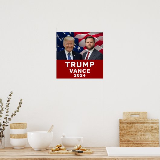 Trump Vance 2024 Poster (Keuken)