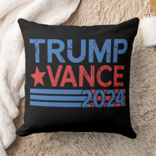 Trump Vance 2024 President 47 Amerikaanse Vintage Kussen