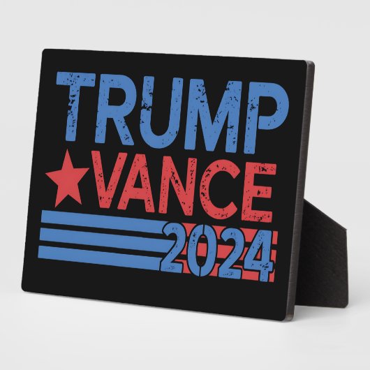 Trump Vance 2024 President 47 USA Oud Fotoplaat (Zijkant)