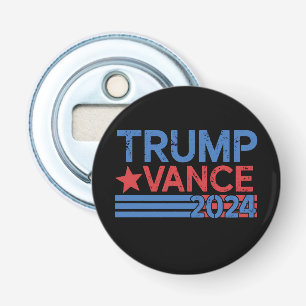 Trump Vance 2024 President 47 VS Vintage Button Flesopener