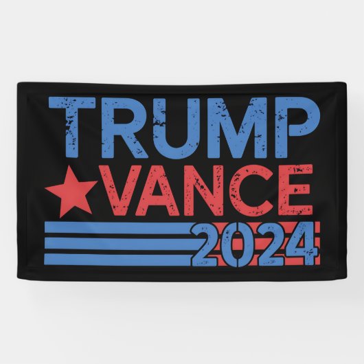 Trump Vance 2024 President 47 VS Vintage Spandoek (Horizontaal)