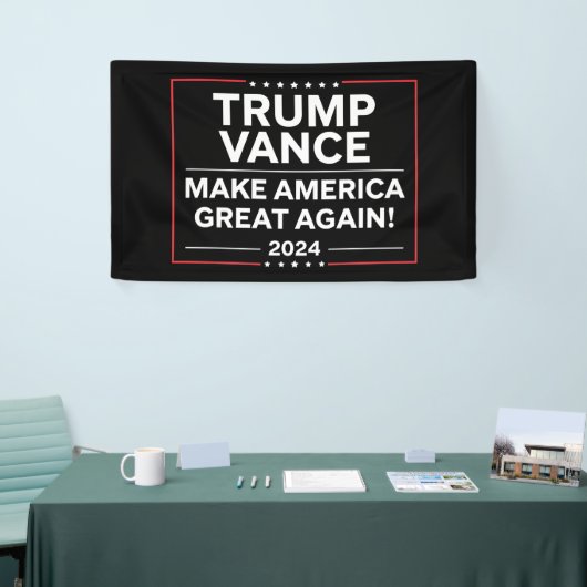 Trump Vance 2024 President JD Vance Vice MAAK Spandoek (Beurs)